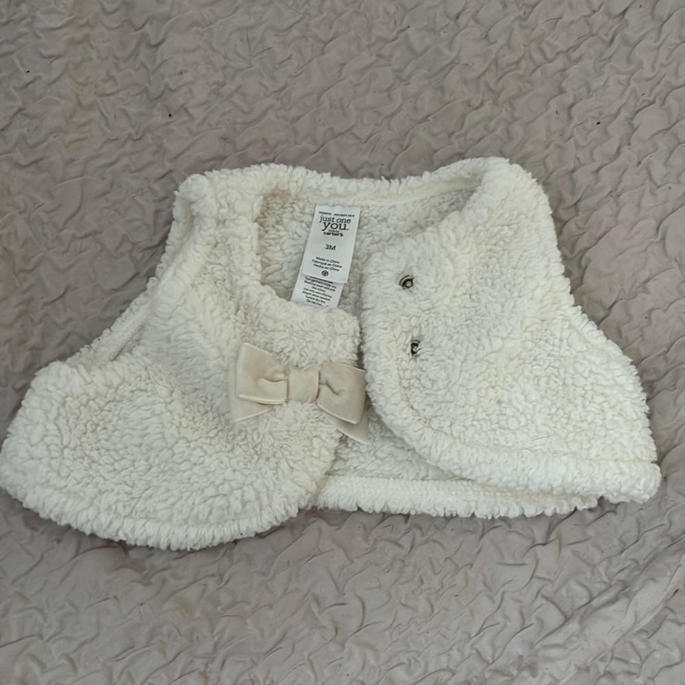 31- Just One You Carters teddy vest size 3M